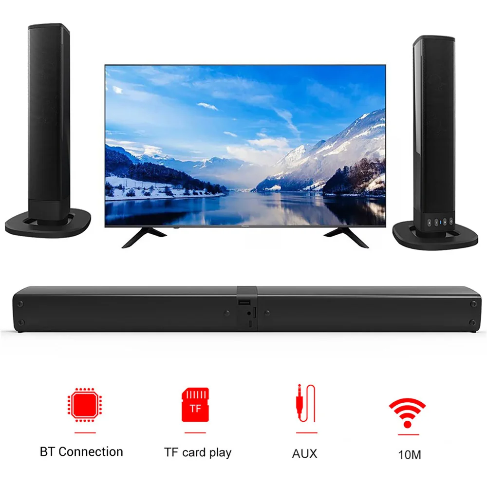 Wireless Bluetooth TV Sound Ba - Home Cinema Subwoofer บทวิจารณ์และราคา