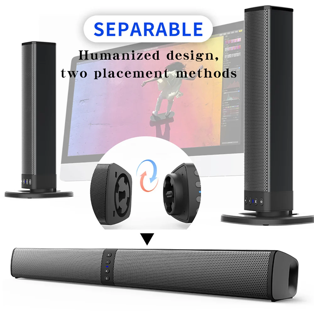 Wireless Bluetooth TV Sound Ba - Home Cinema Subwoofer บทวิจารณ์และราคา