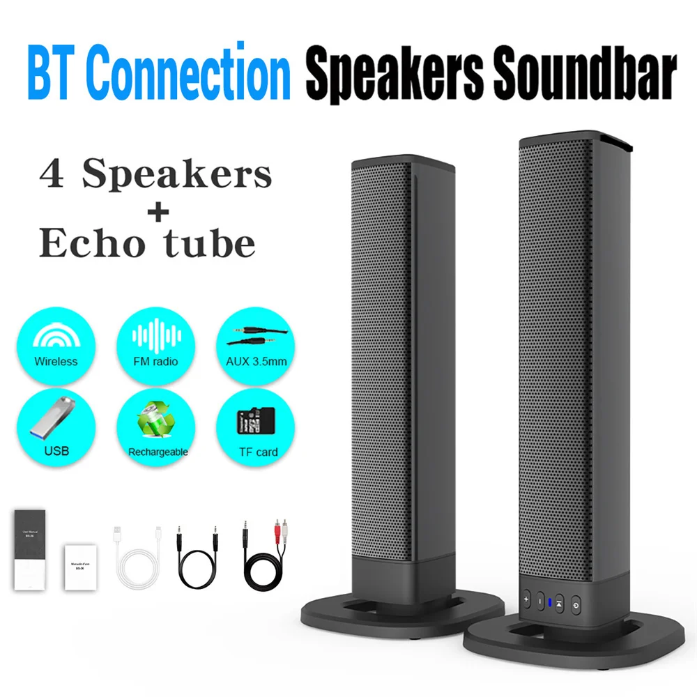 Wireless Bluetooth TV Sound Ba - Home Cinema Subwoofer บทวิจารณ์และราคา
