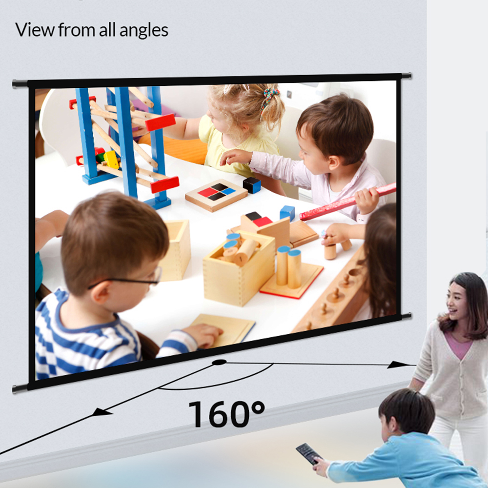 VEIDADZ Projector Screen Wall  - Home Cinema Blanc บทวิจารณ์และราคา