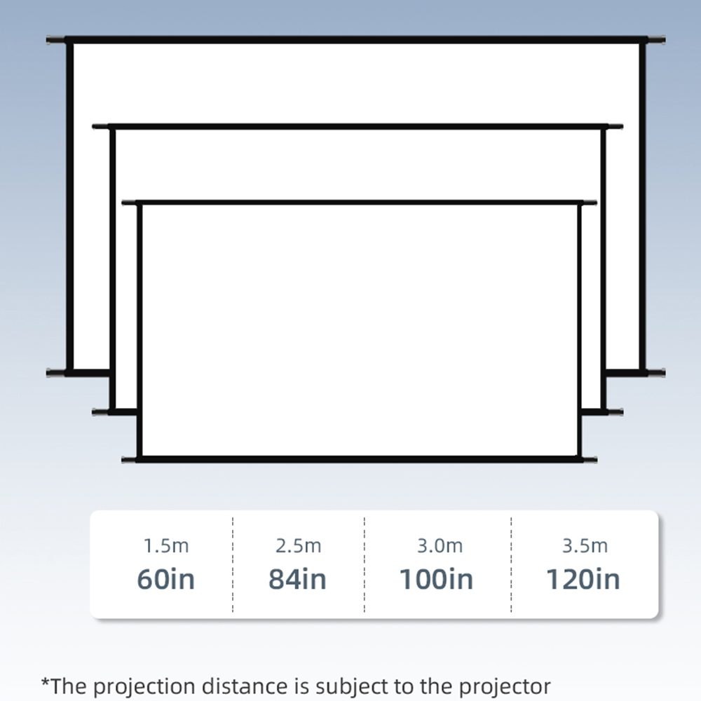 VEIDADZ Projector Screen Wall  - Home Cinema Blanc บทวิจารณ์และราคา