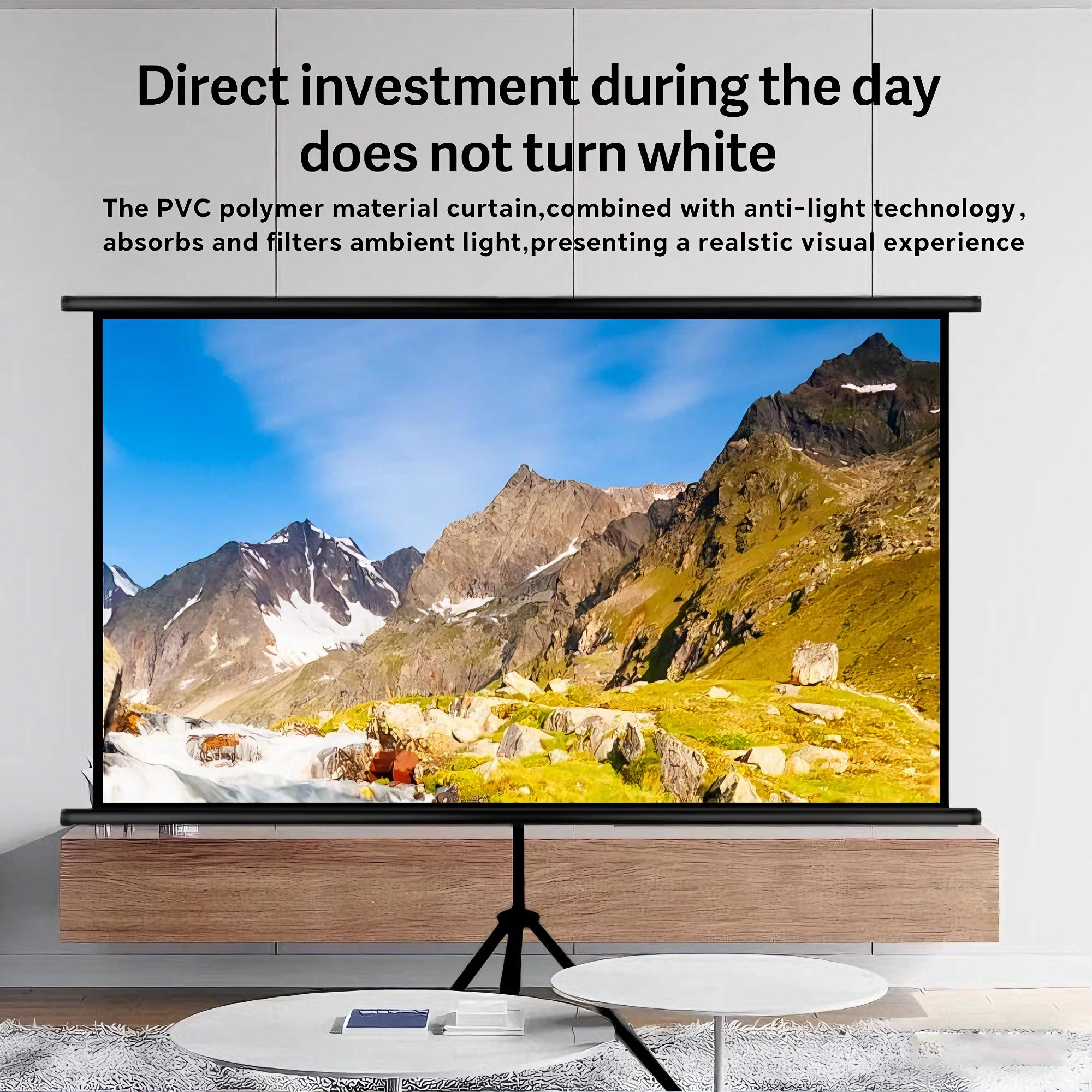 XIAOHUI 4K Projector Screen Wi - Home Cinema Blanc บทวิจารณ์และราคา