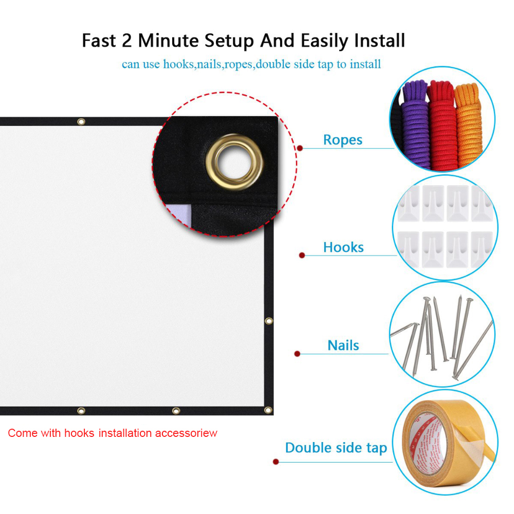 Salange Projection Screen Port - Home Cinema Blanc บทวิจารณ์และราคา