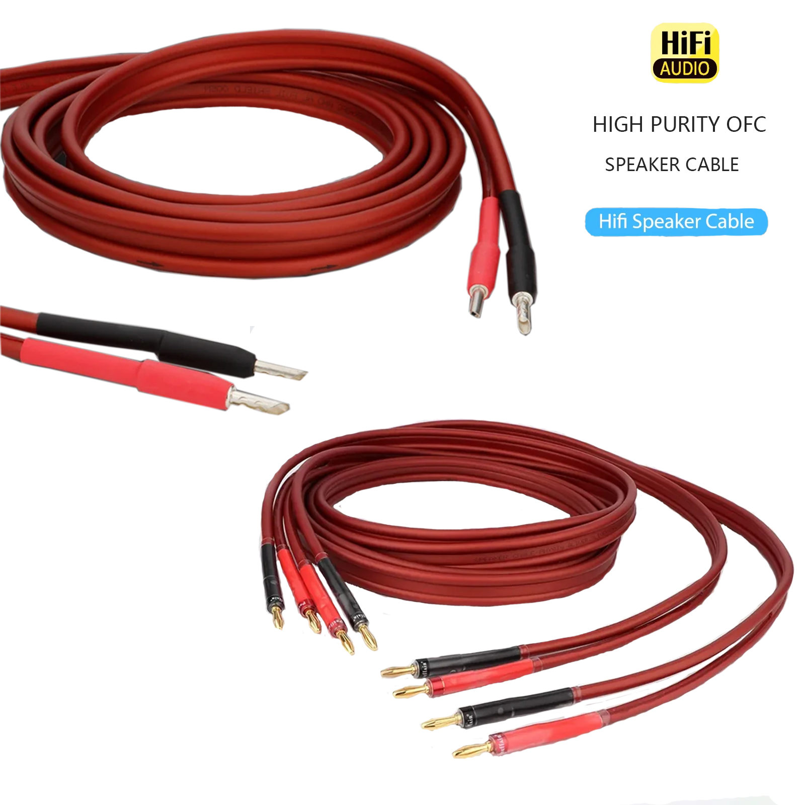1 Pair Speaker Cable High-End  - Home Cinema Dvd System บทวิจารณ์และราคา