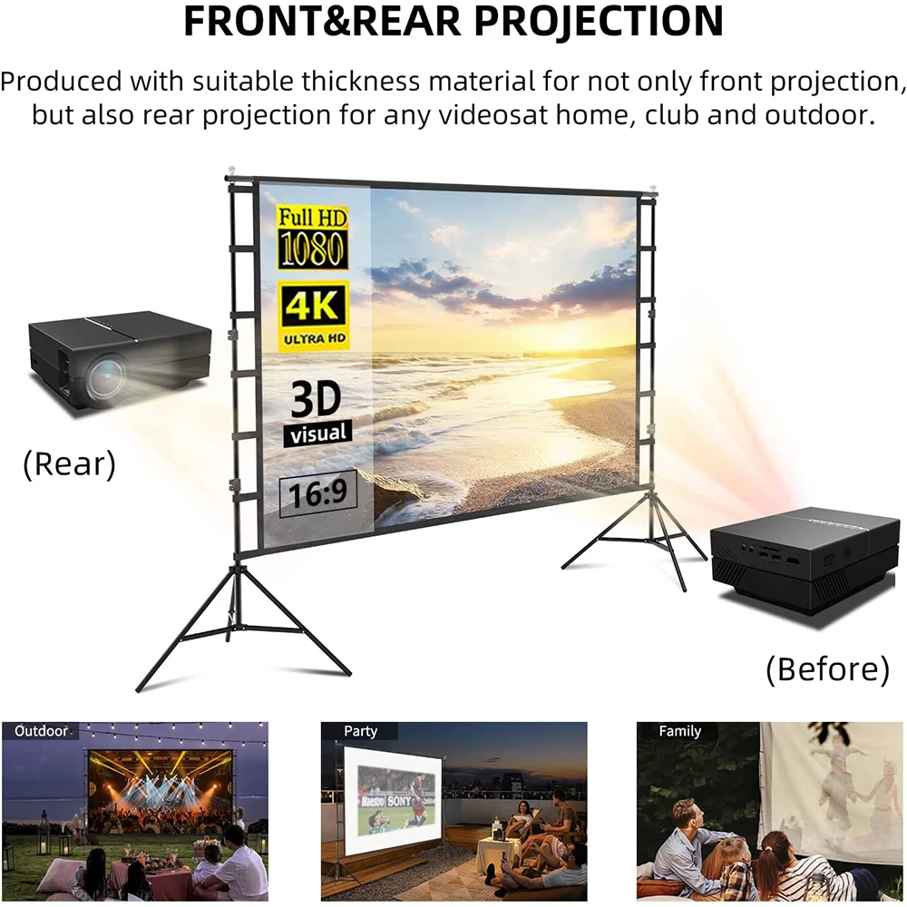 MIXITO Wrinkle-Free 160° Viewi - Home Cinema Blanc บทวิจารณ์และราคา