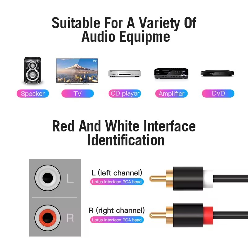 Dual RCA Cable HIFI Stereo 2 R - Home Cinema Marantz บทวิจารณ์และราคา