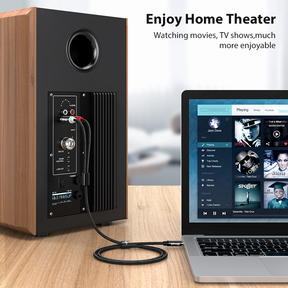 Elough RCA Cable AUX RCA Speak - Home Cinema Marantz บทวิจารณ์และราคา