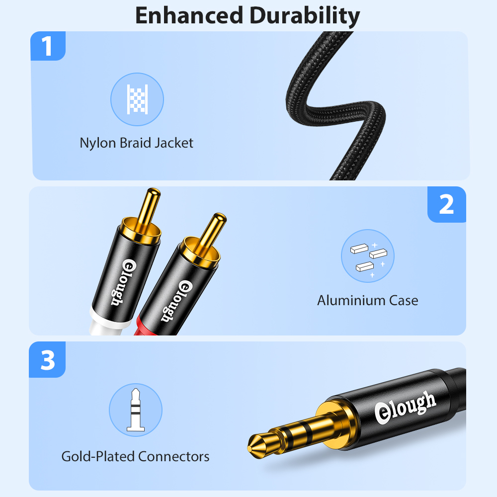 Elough RCA Cable AUX RCA Speak - Home Cinema Marantz บทวิจารณ์และราคา