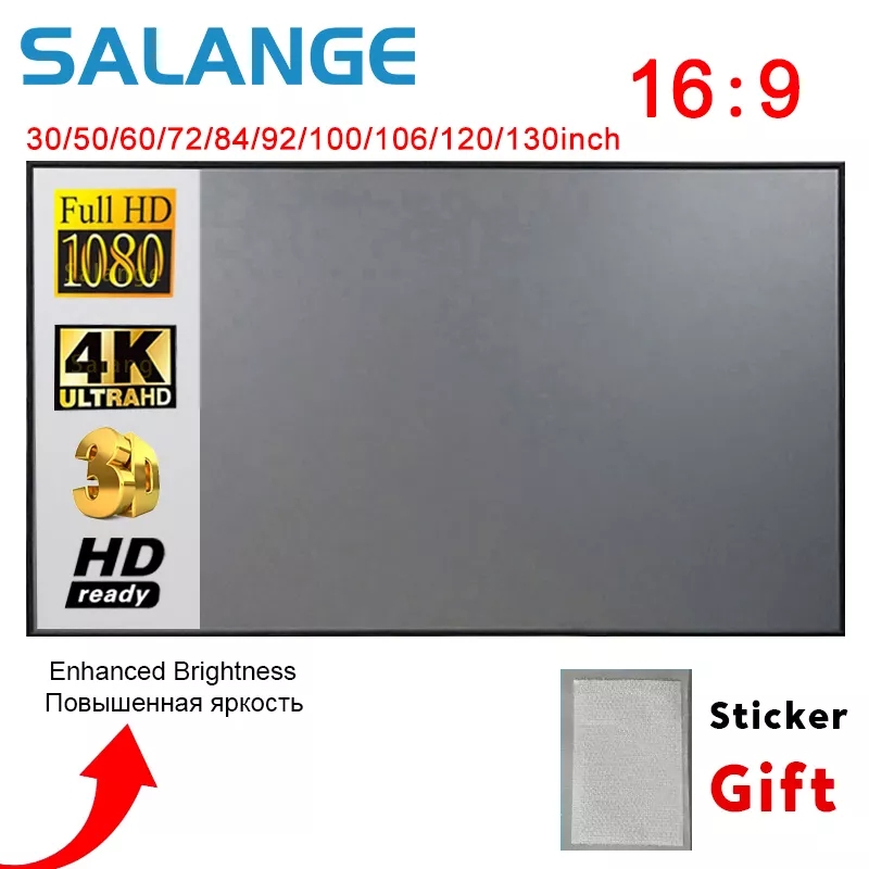 Salange Projector Screen,60 10 - Home Cinema Blanc บทวิจารณ์และราคา