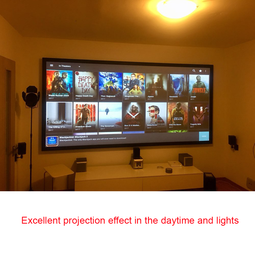 Salange Projector Screen,60 10 - Home Cinema Blanc บทวิจารณ์และราคา