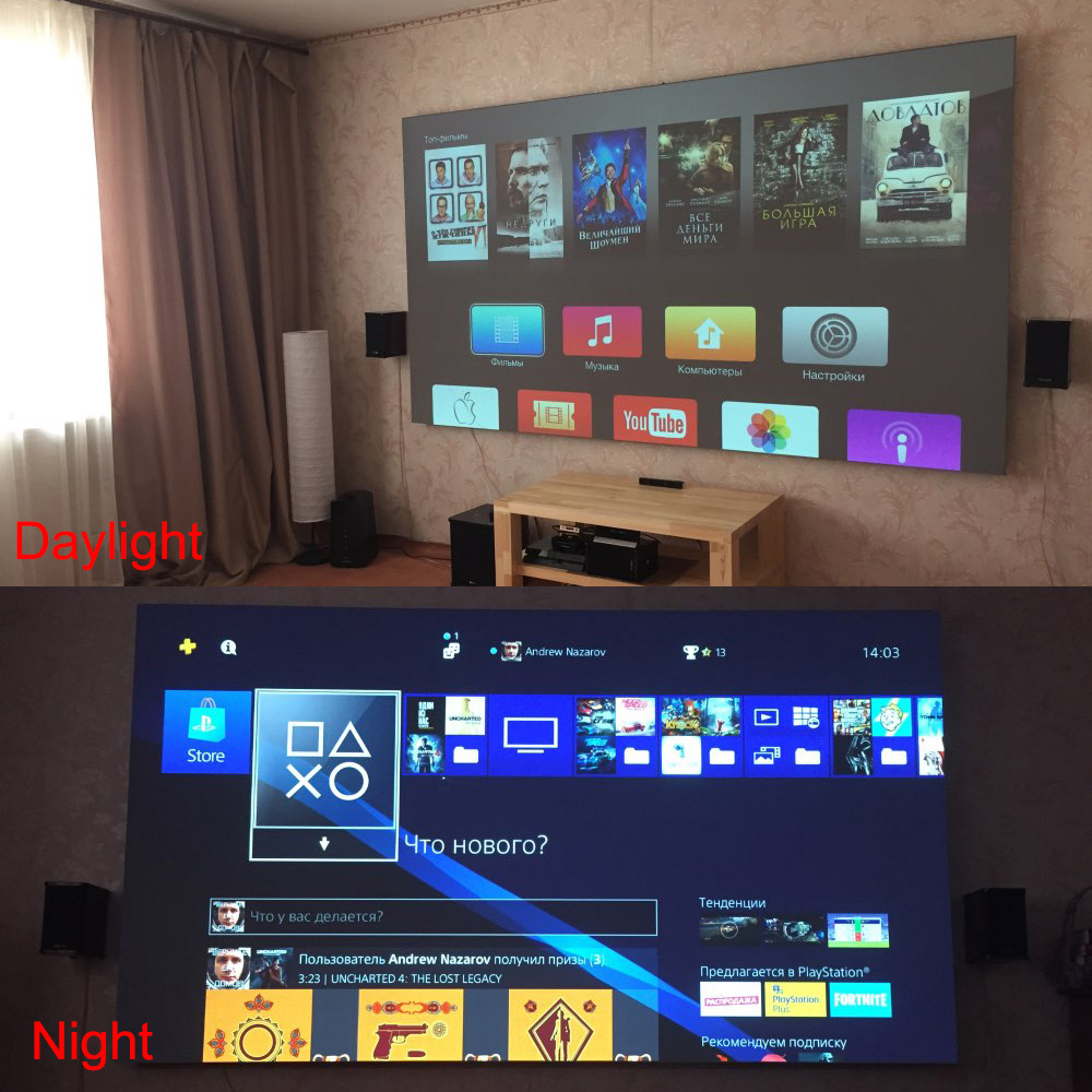 Salange Projector Screen,60 10 - Home Cinema Blanc บทวิจารณ์และราคา