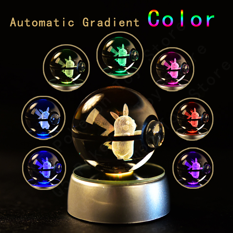 Pokemon Crystal Ball 3D Night  - Home Cinema Lighting บทวิจารณ์และราคา