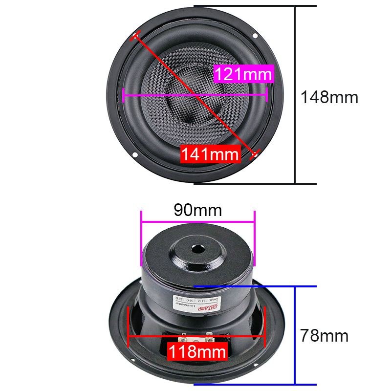 5.25 Inch Glassfiber Subwoofer - Home Cinema Subwoofer บทวิจารณ์และราคา