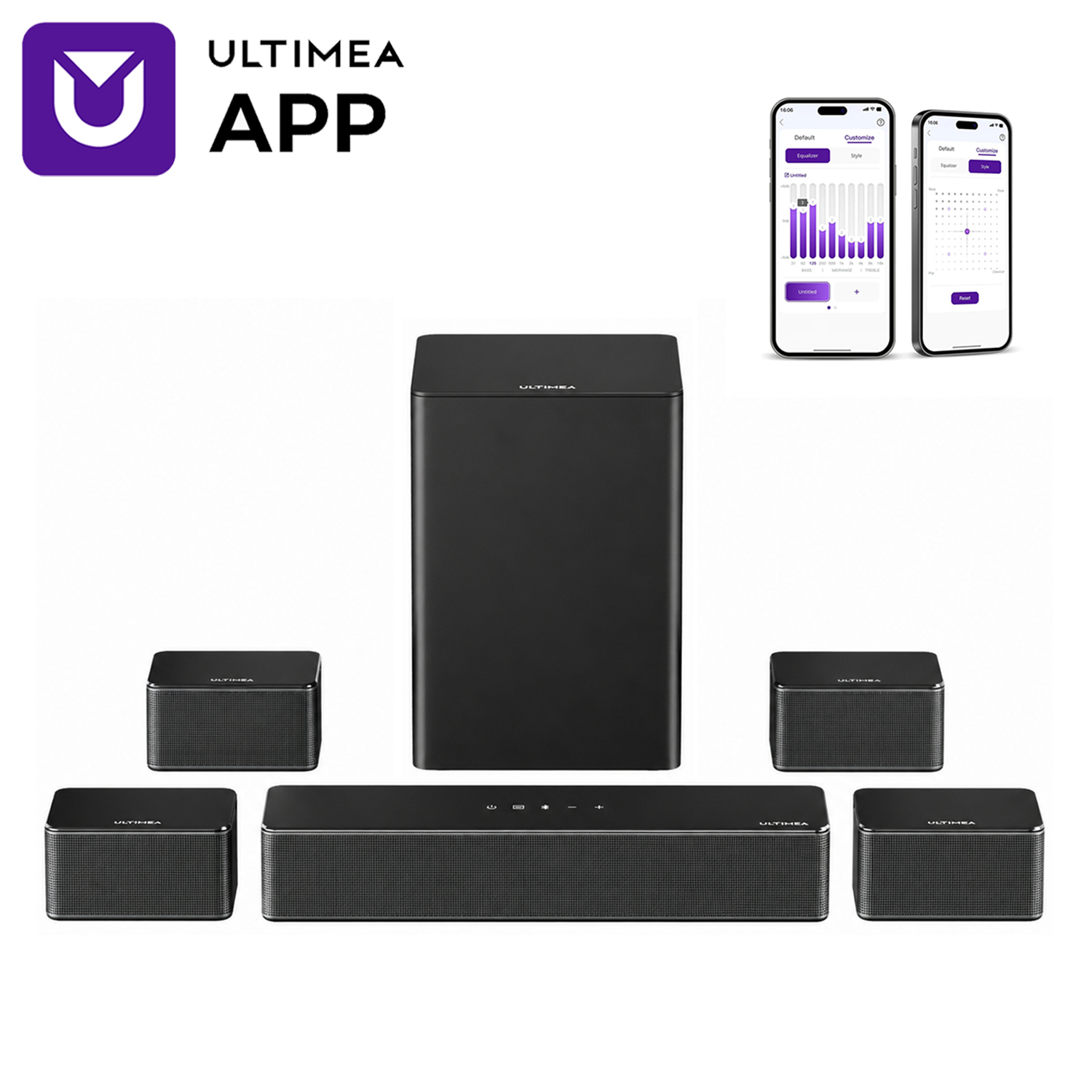 ULTIMEA 7.1 Surround Sound Sys - Home Cinema Subwoofer บทวิจารณ์และราคา