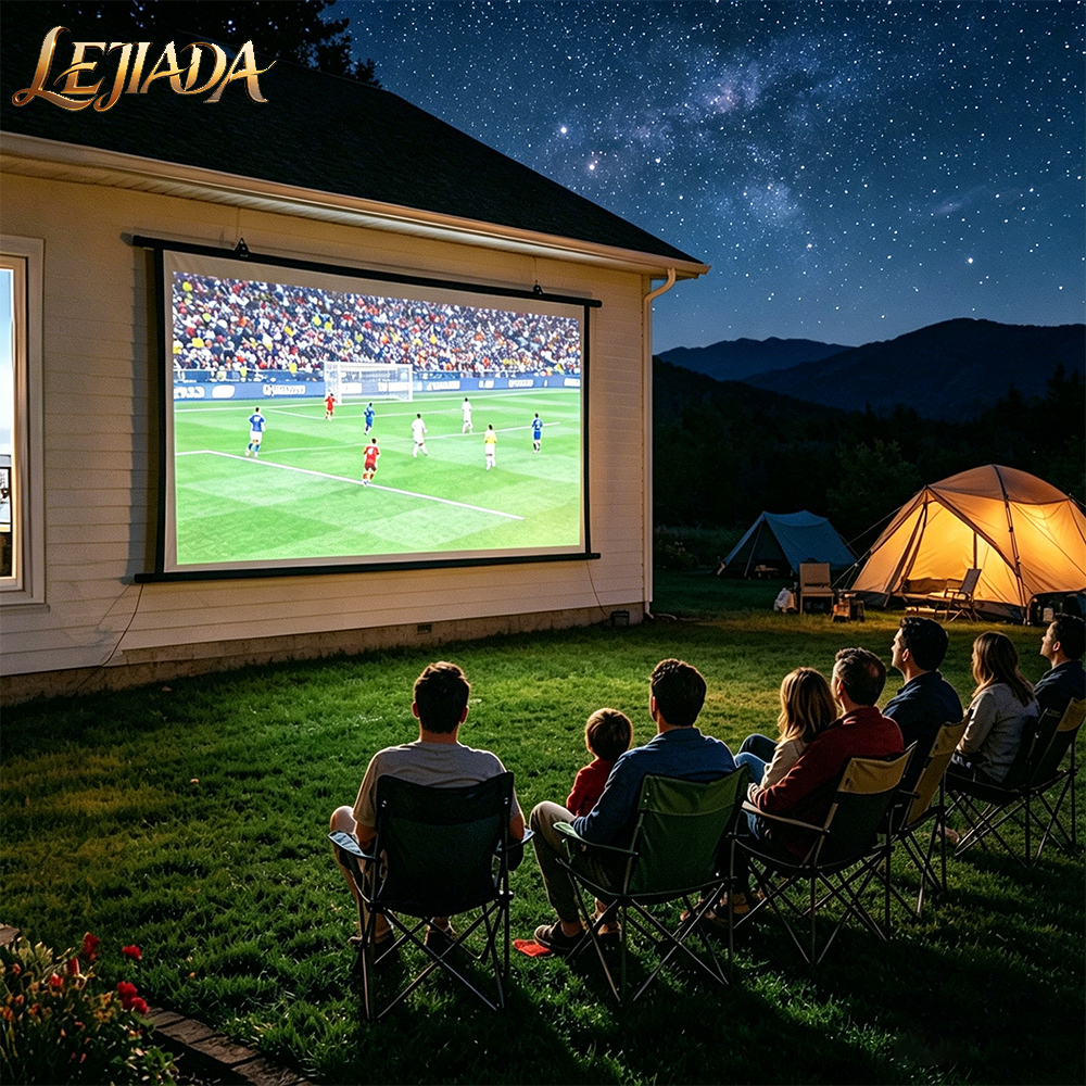 LEJIADA 16:9 Wall Mounted Whit - Home Cinema Blanc บทวิจารณ์และราคา