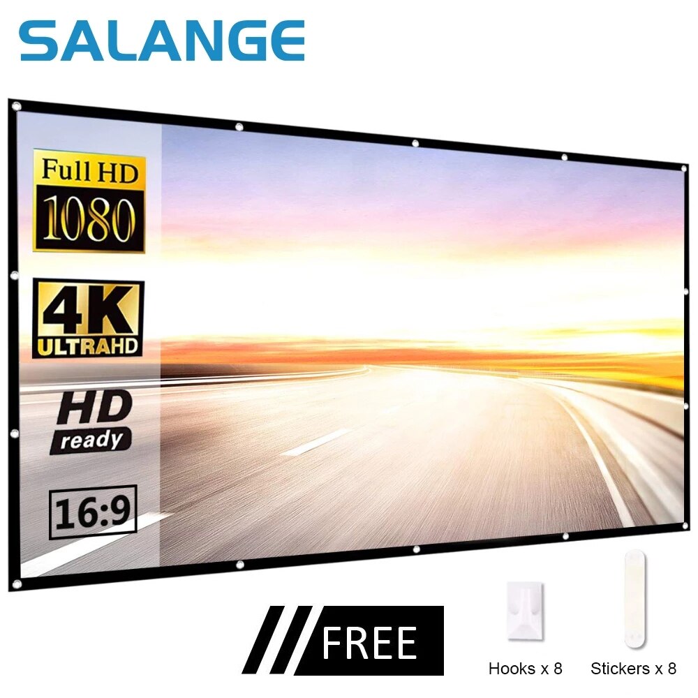 60 100 120 150Inch Simple Fold - Home Cinema Blanc บทวิจารณ์และราคา
