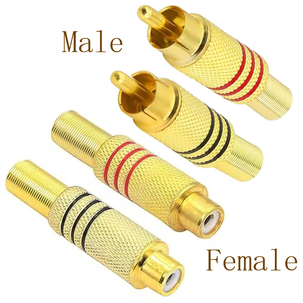 4PCS RCA Plug Gold Plated Sold - Home Cinema Marantz บทวิจารณ์และราคา