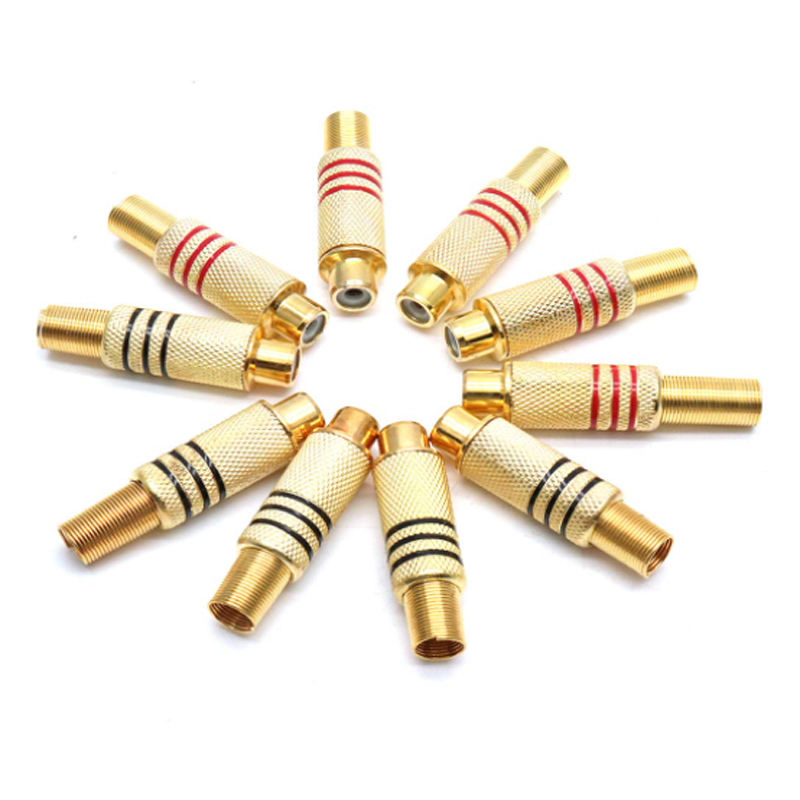4PCS RCA Plug Gold Plated Sold - Home Cinema Marantz บทวิจารณ์และราคา
